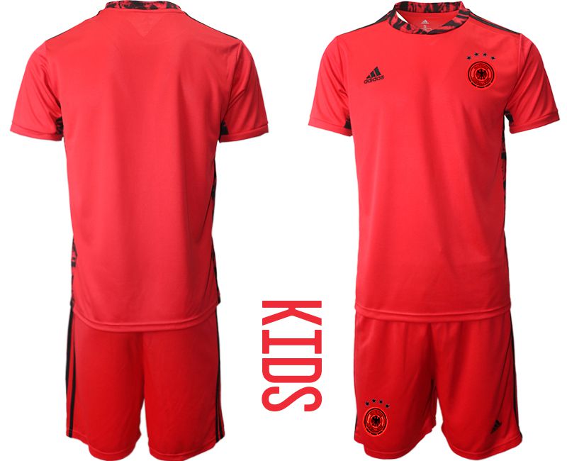 Youth 2021 World Cup National Germany red goalkeeper Soccer Jerseys